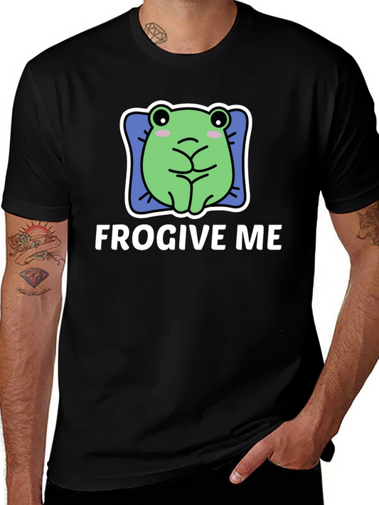 FROGIVE ME Funny Frog Graphic T-Shirt