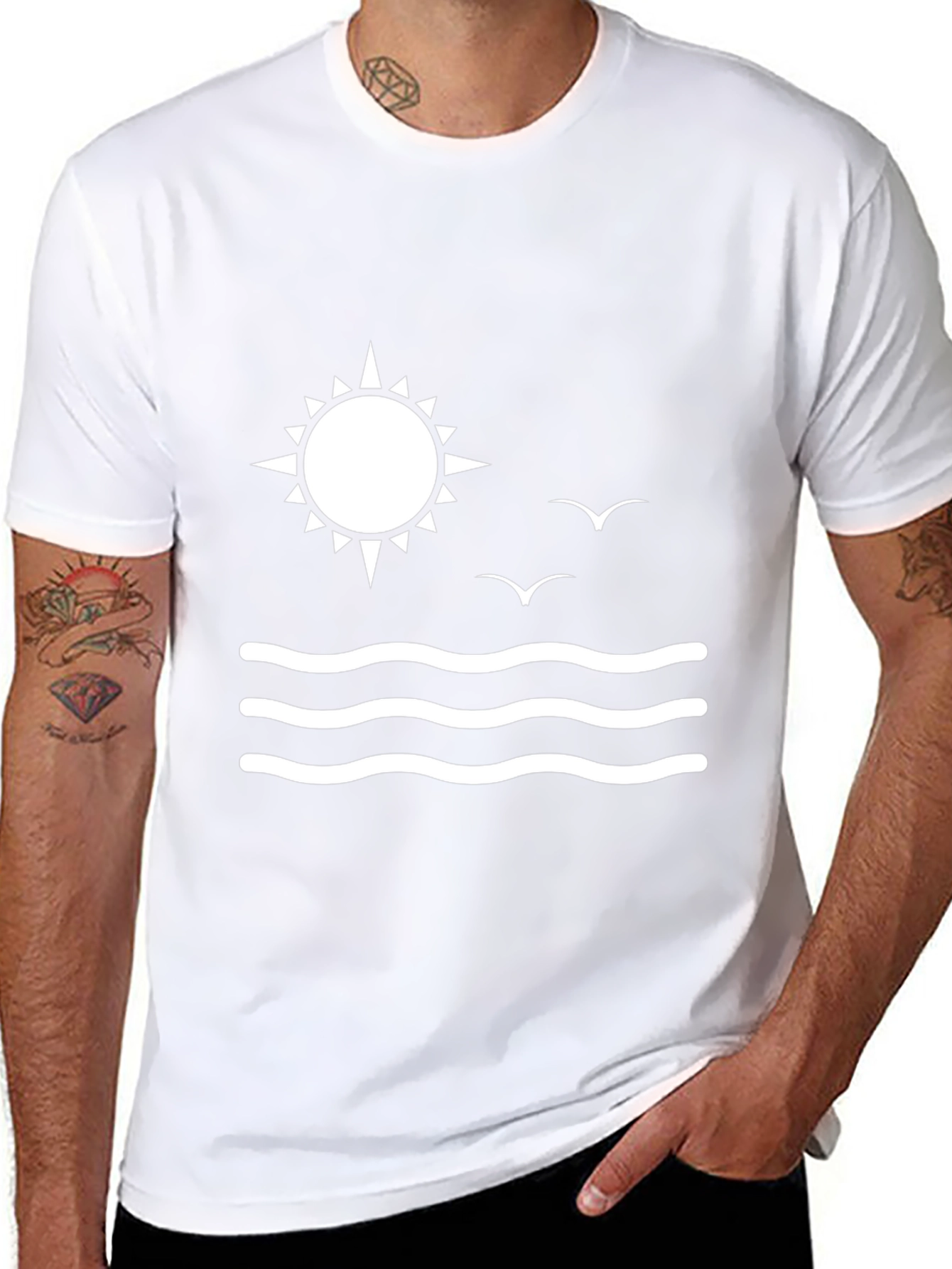 Summer Vibes Black T-Shirt