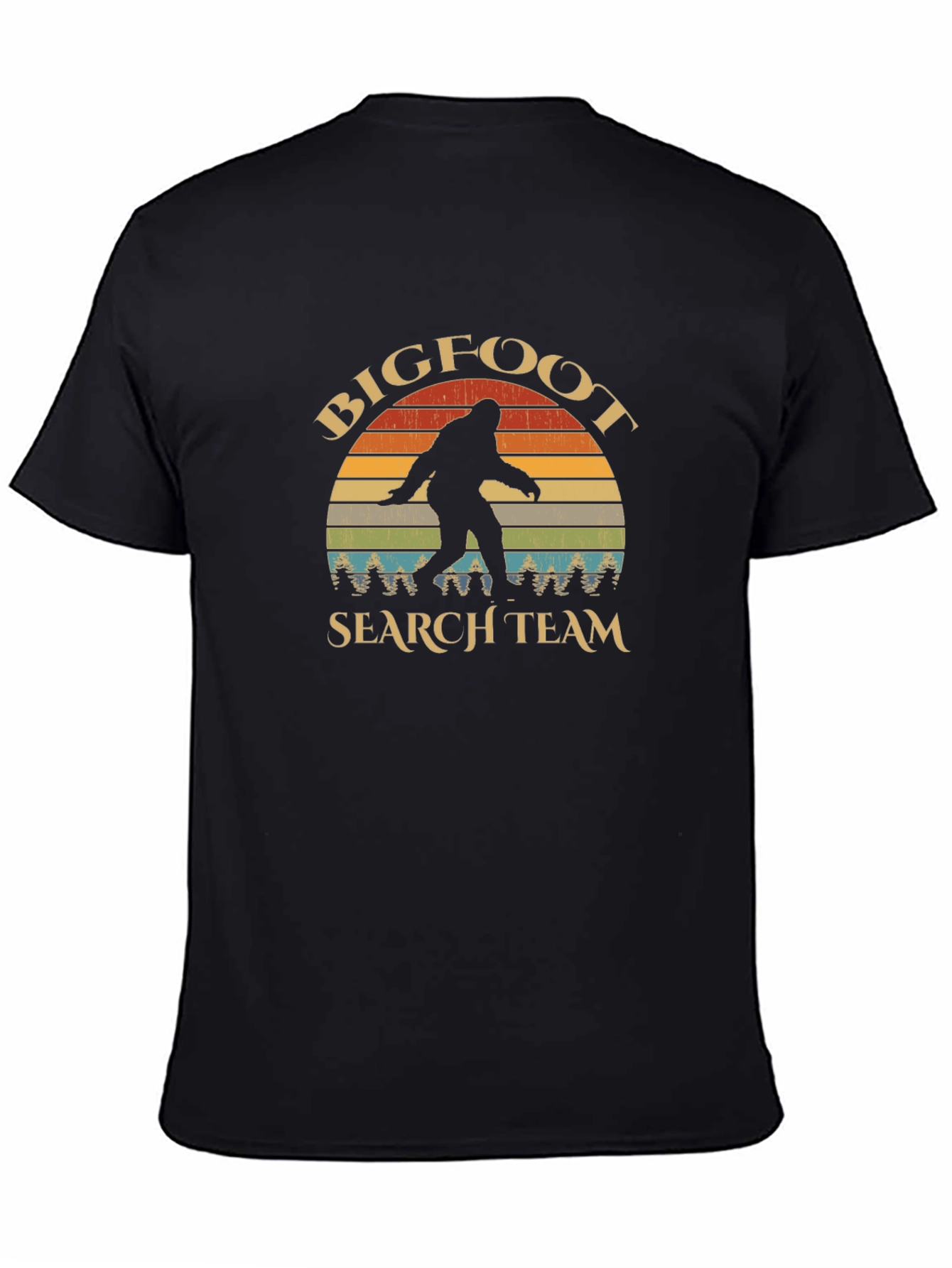 Bigfoot Search Team Black Graphic T-Shirt