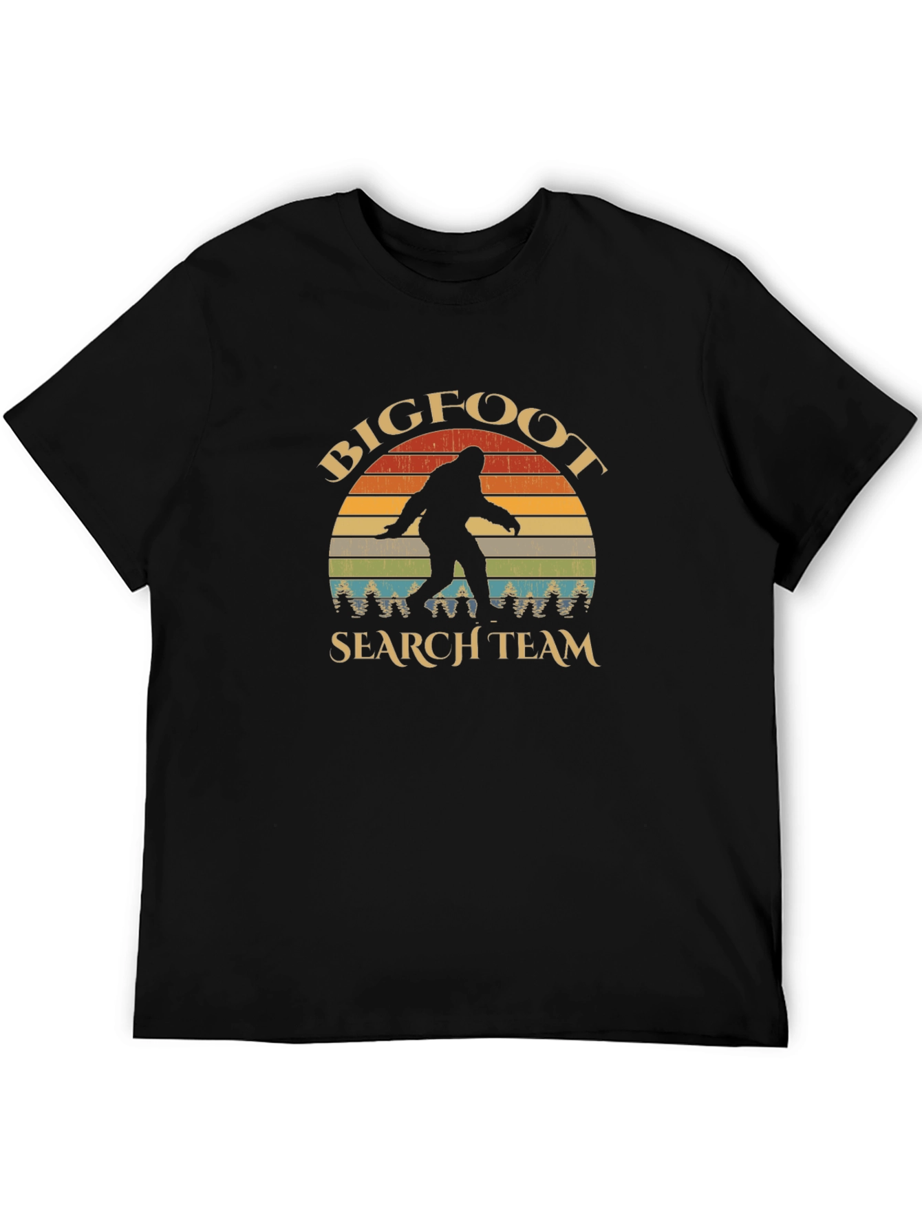 Bigfoot Search Team Black Graphic T-Shirt