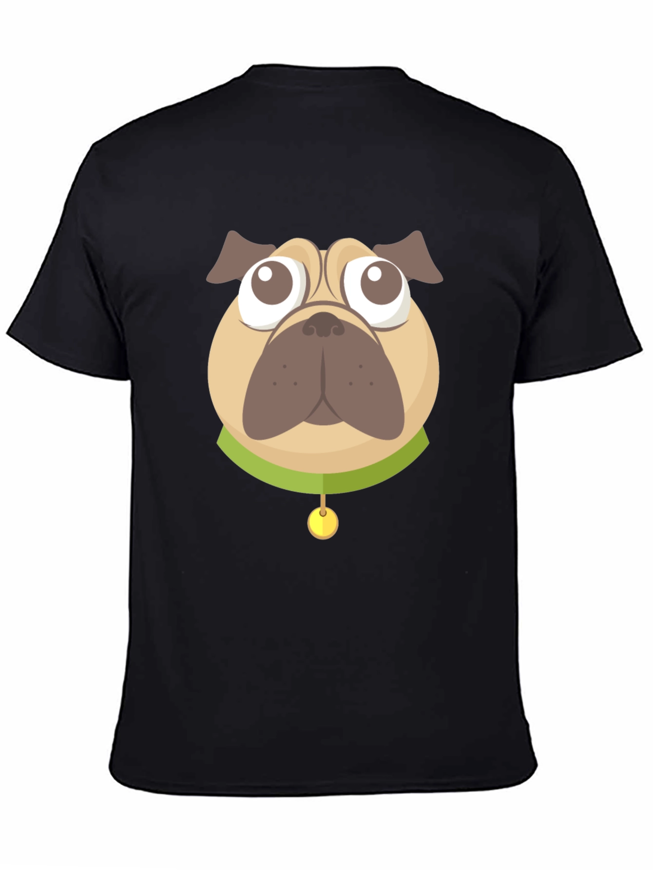 Pug Graphic Black T-Shirt