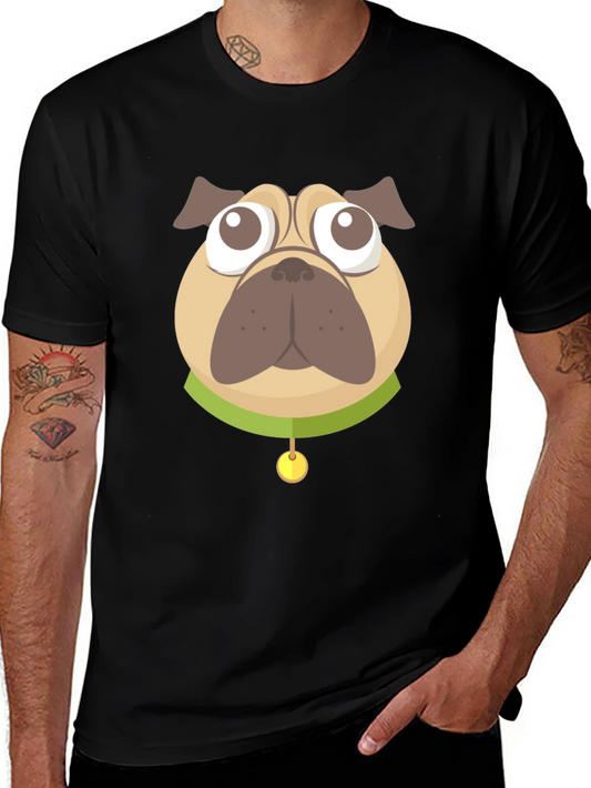 Pug Graphic Black T-Shirt