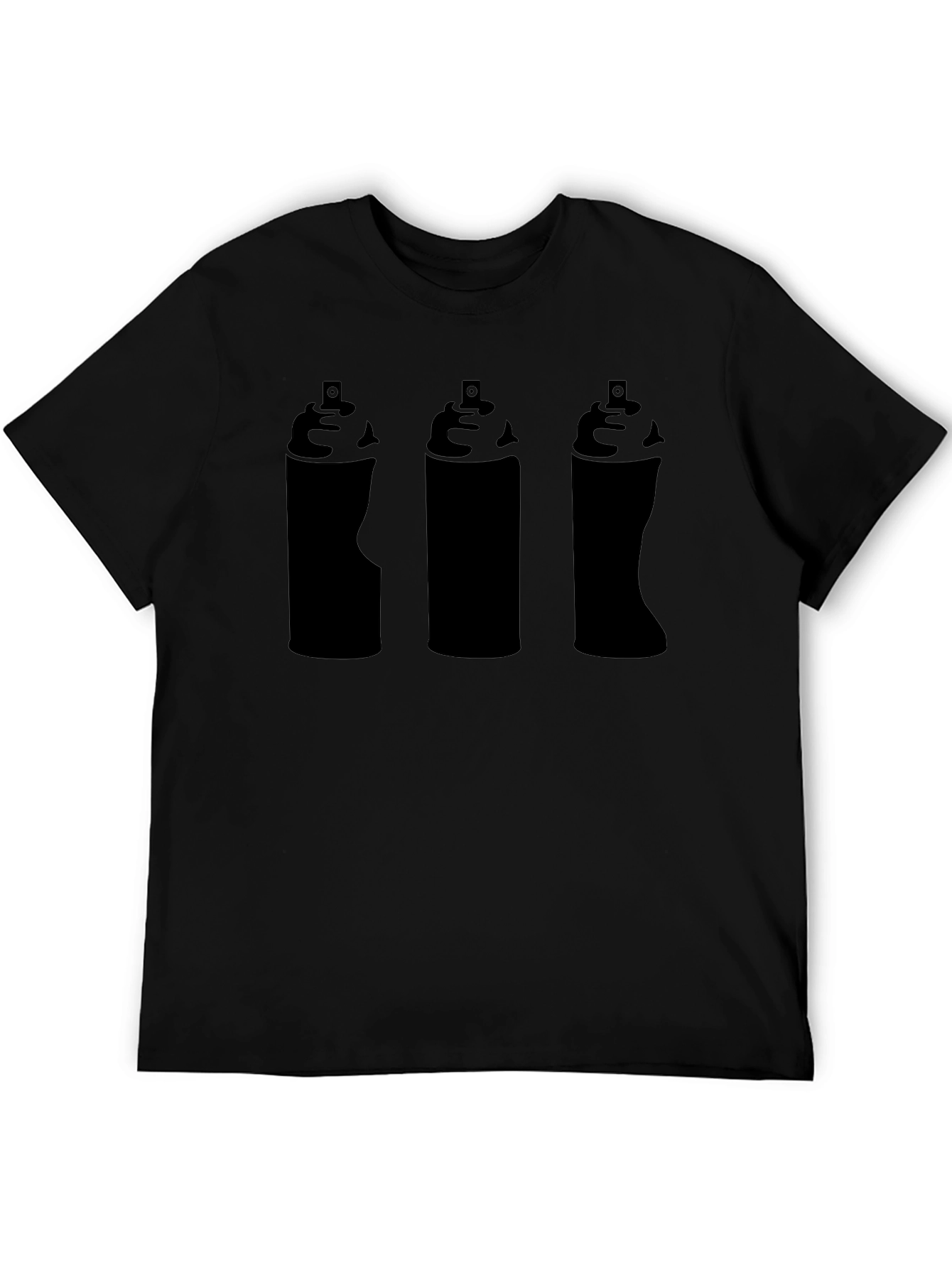 Spray Paint Can T-Shirt - Black