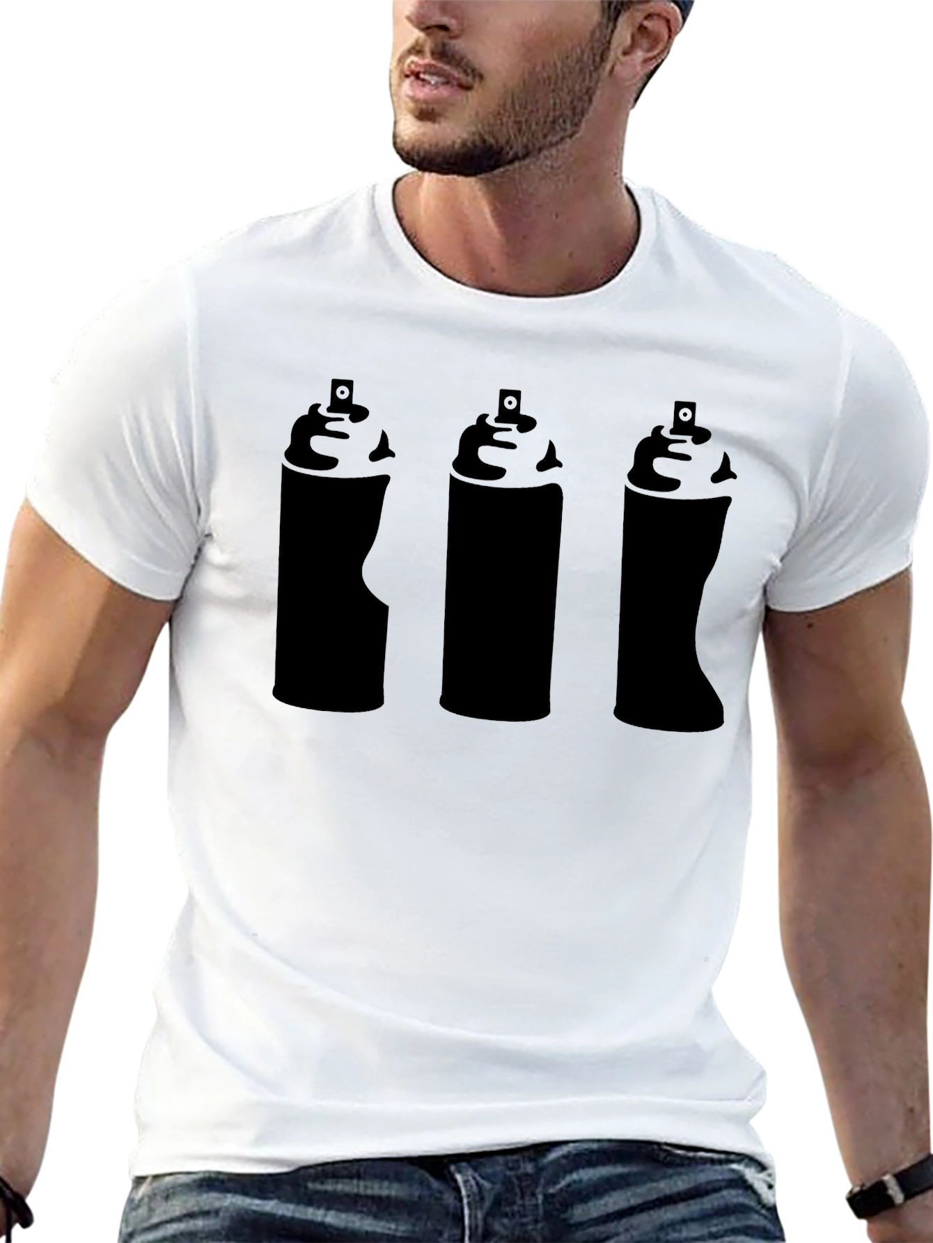 Spray Paint Can T-Shirt - Black