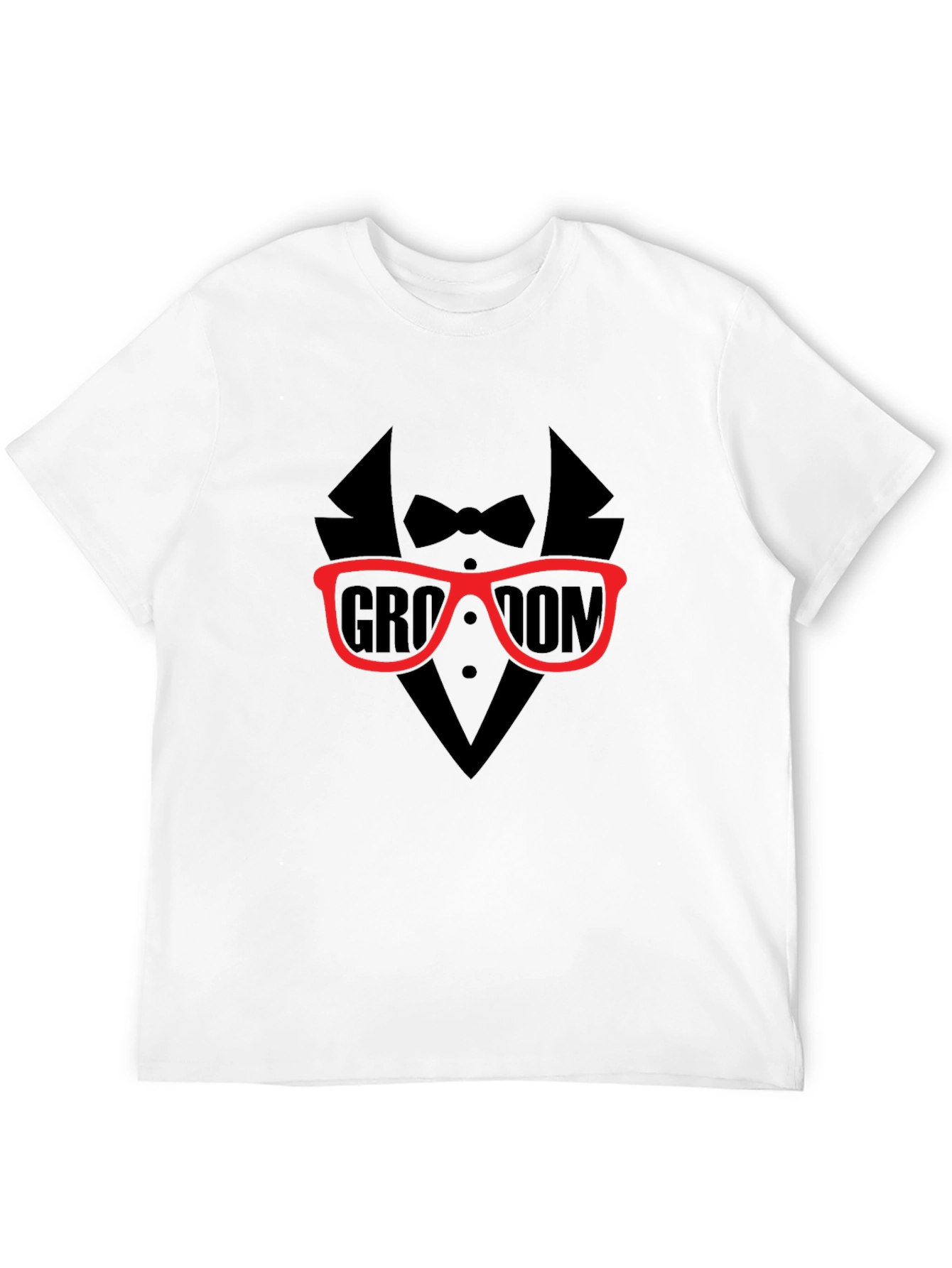 Groom Tuxedo Graphic Tee - Black