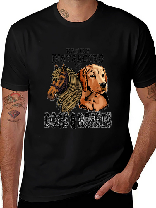 Easily Distracted by Dogs & Horses Tee