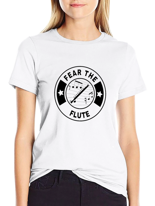 Fear the Flute Black Graphic Tee