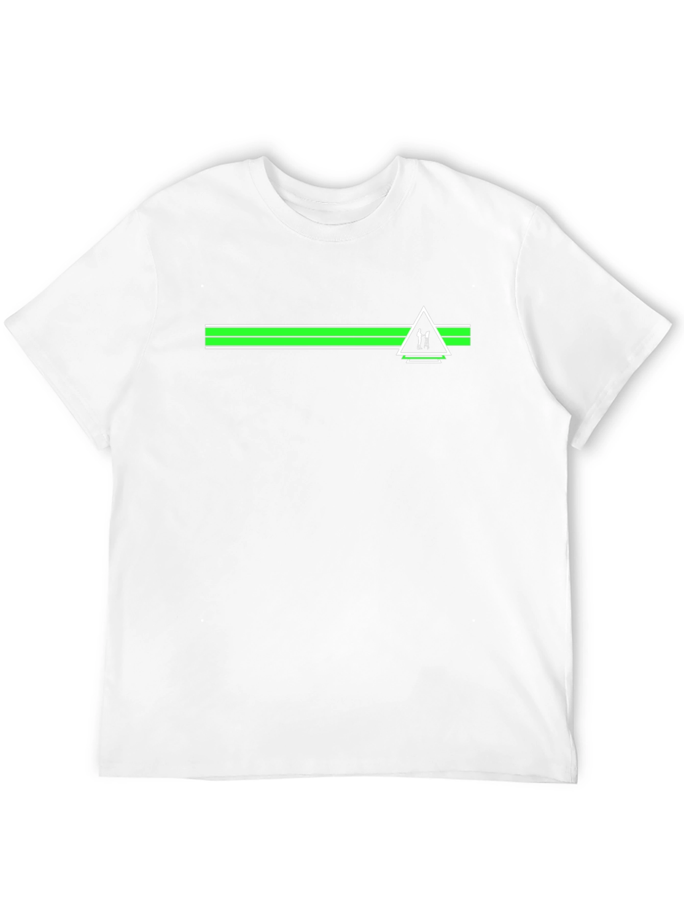 Modern Black T-Shirt with Green Graphic