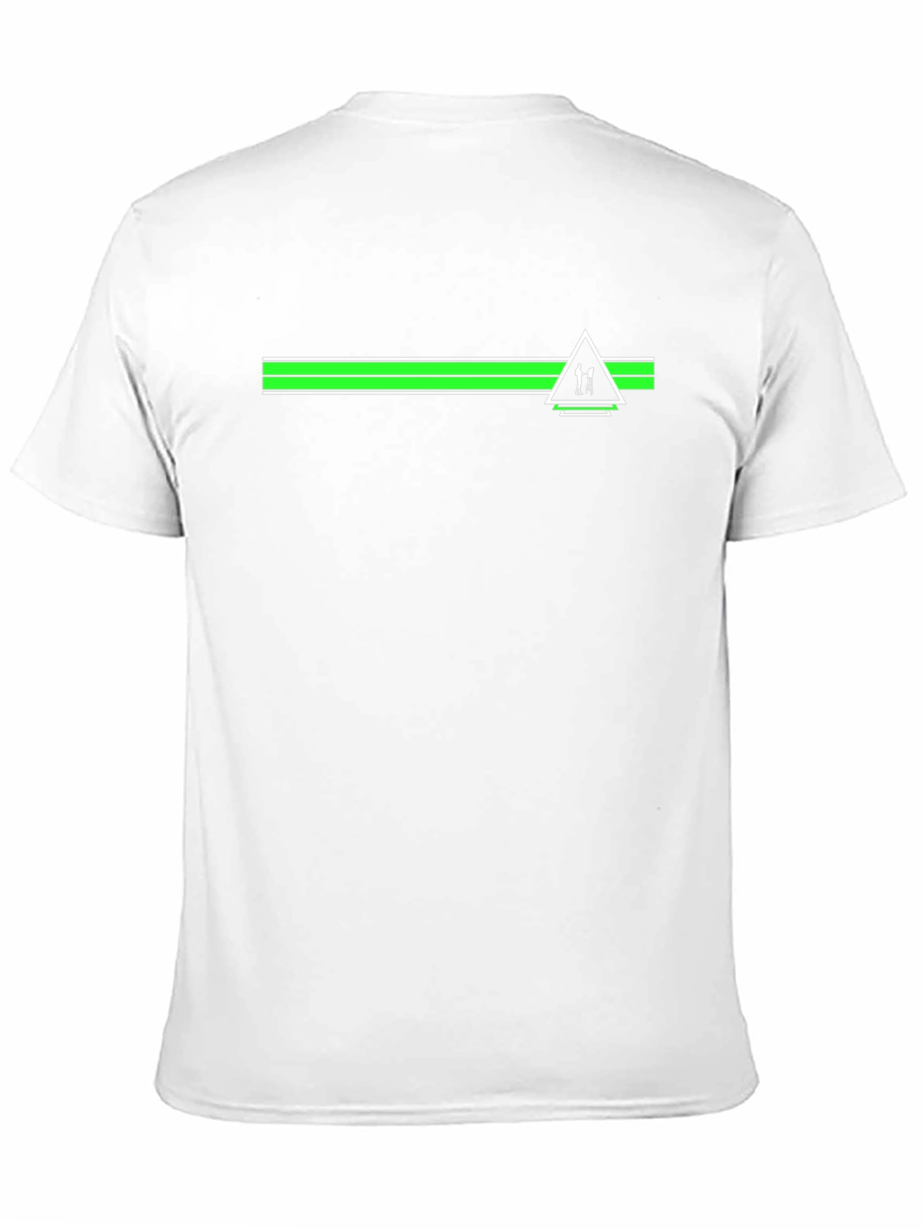 Modern Black T-Shirt with Green Graphic