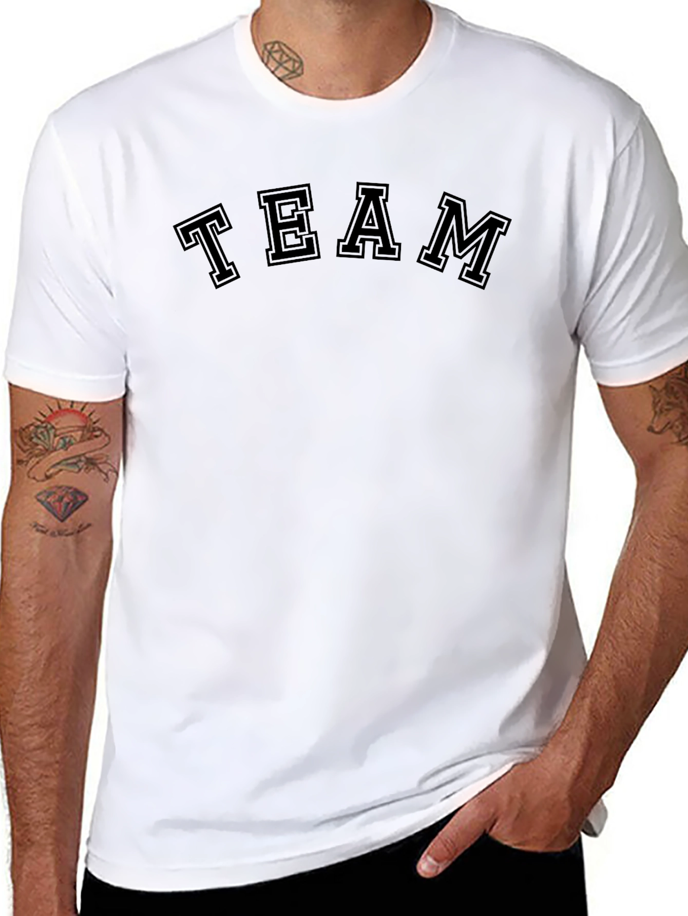 Black Team Tee - Classic Style