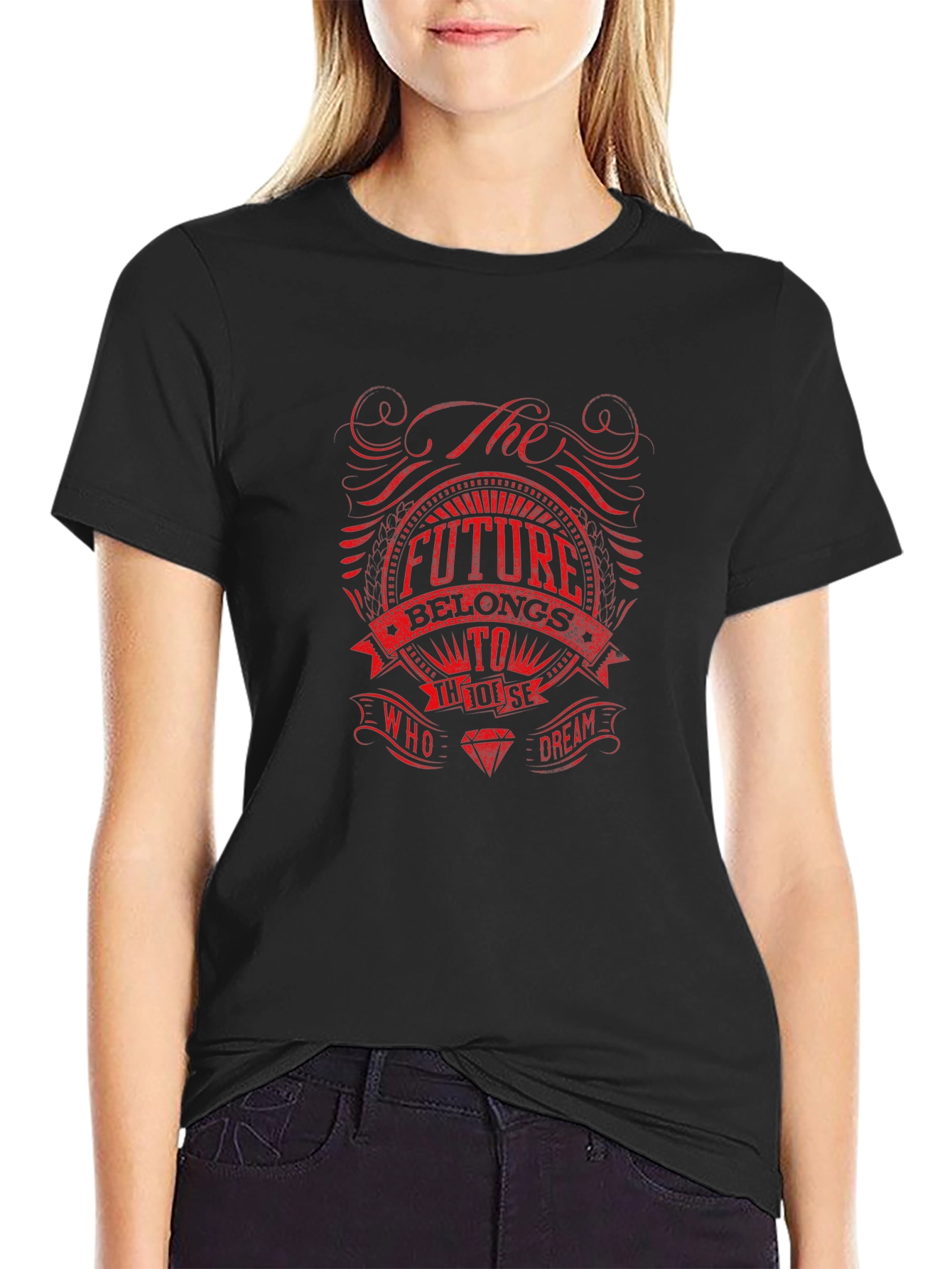 The Future Belongs To Those Who Dream Black T-Shirt