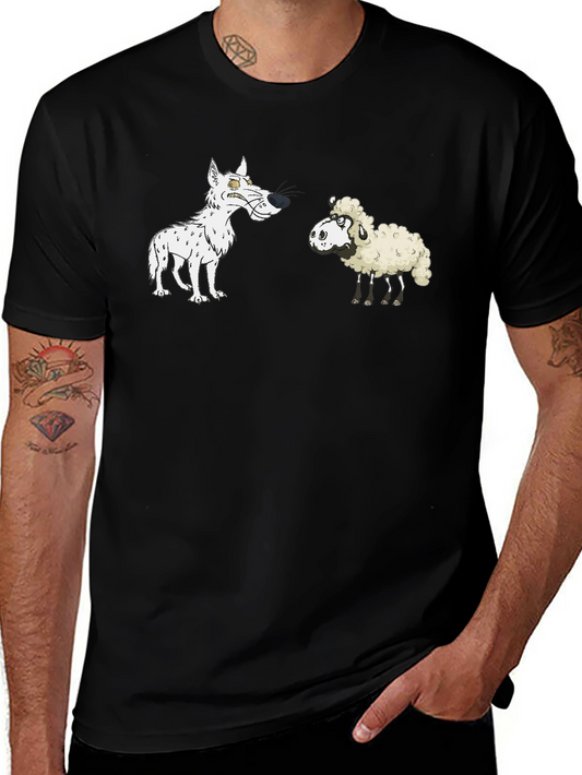 Wolf and Sheep Graphic T-Shirt