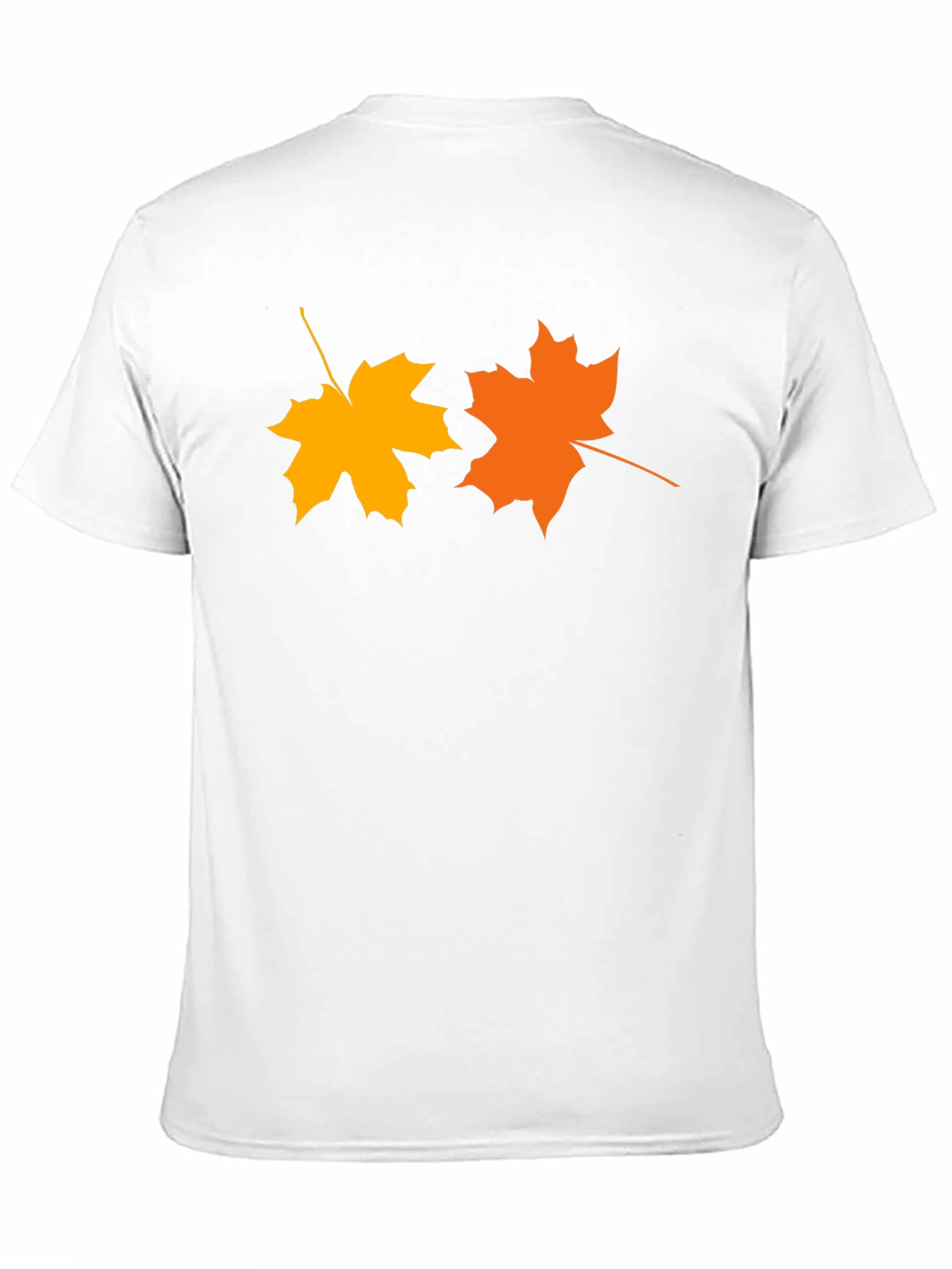 Autumn Maple Leaf Graphic Tee - Black