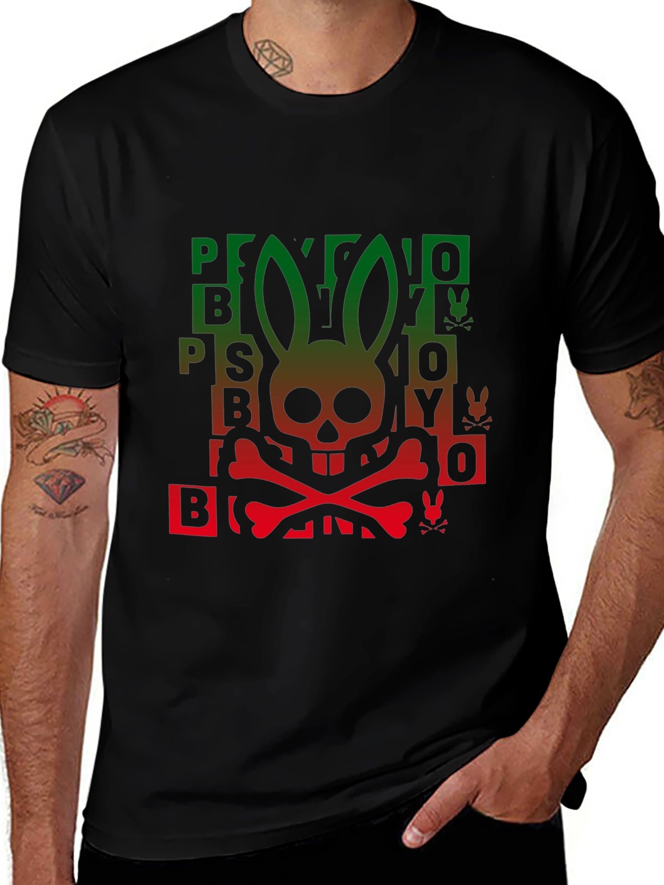 Psycho Bunny Skull Graphic T-Shirt