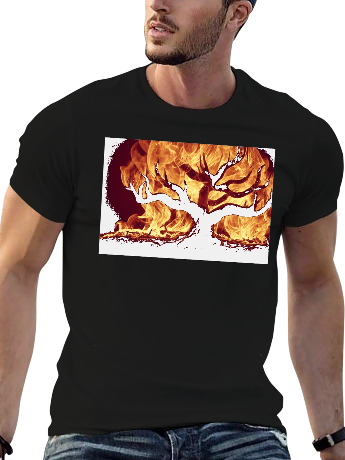 Burning Tree Graphic Tee