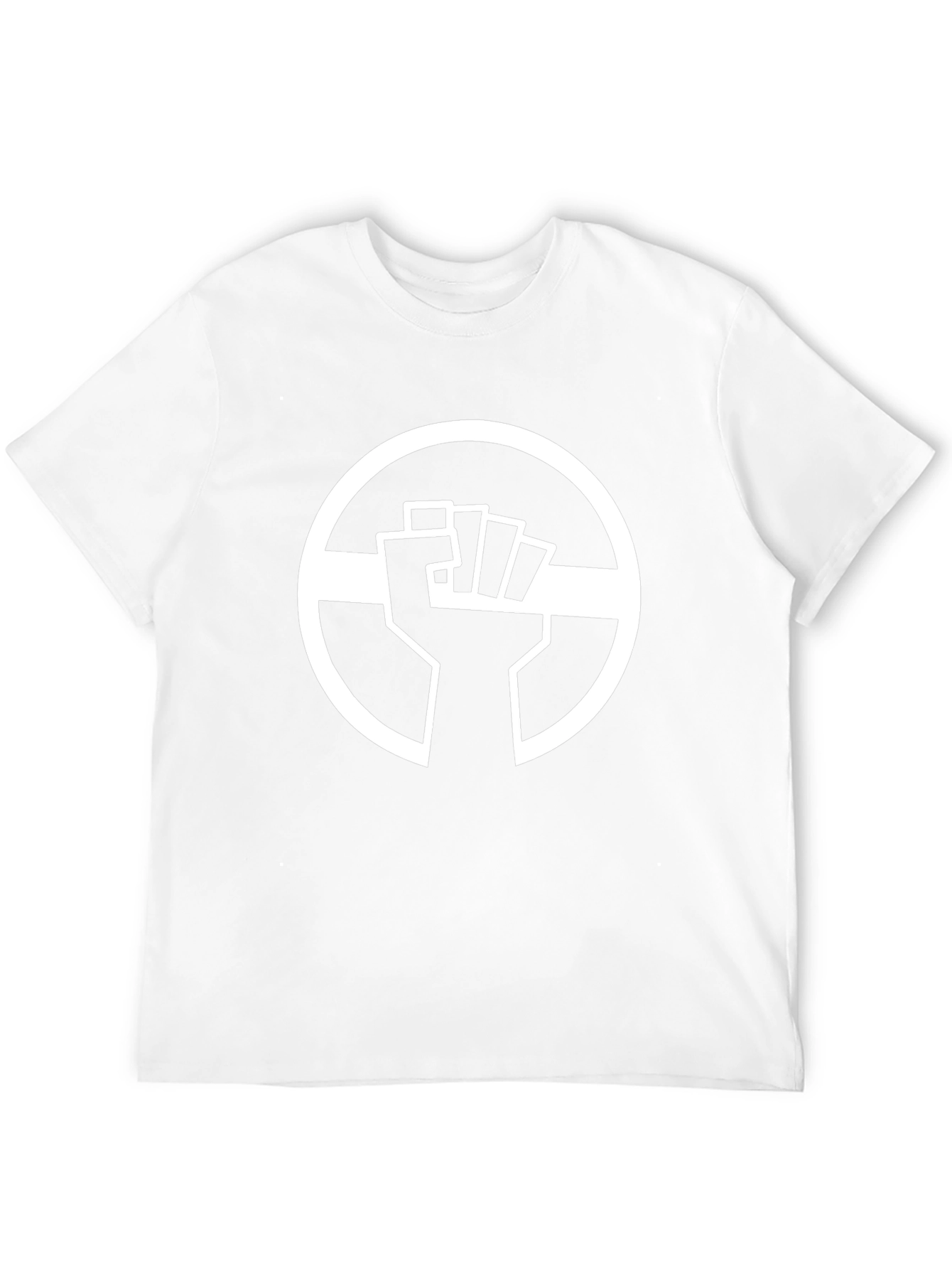 Black Graphic Tee - Raised Fist Circle Design