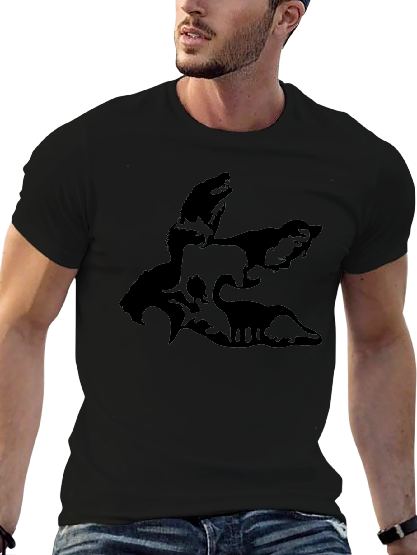Silhouette Animal T-Shirt - Mens Graphic Tee