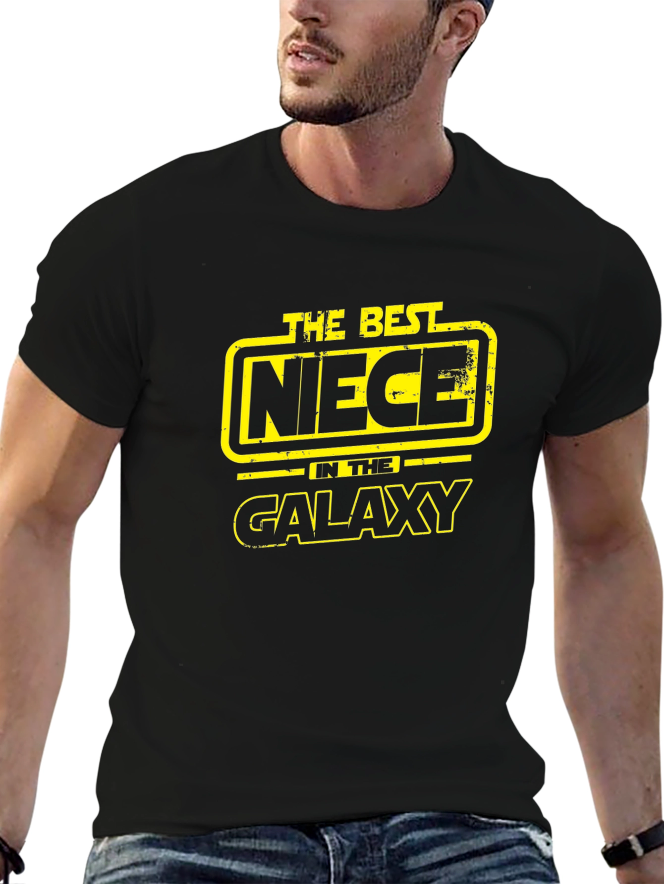 The Best Niece in the Galaxy Black T-Shirt