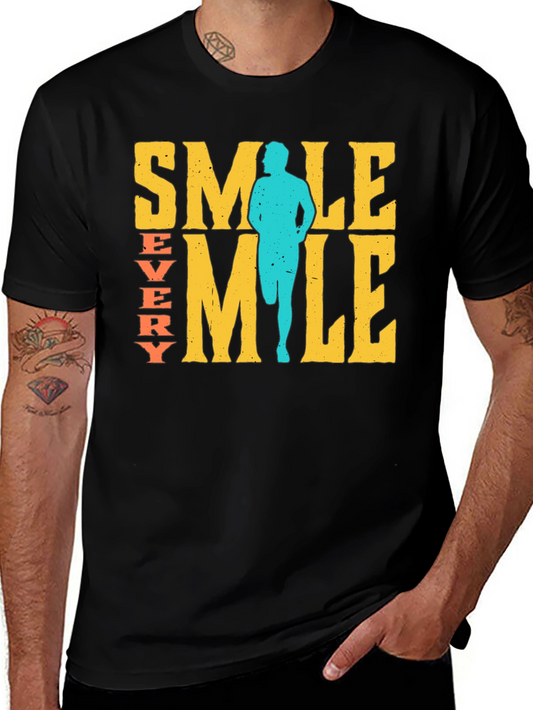 Smile Every Mile Runner Graphic Tee