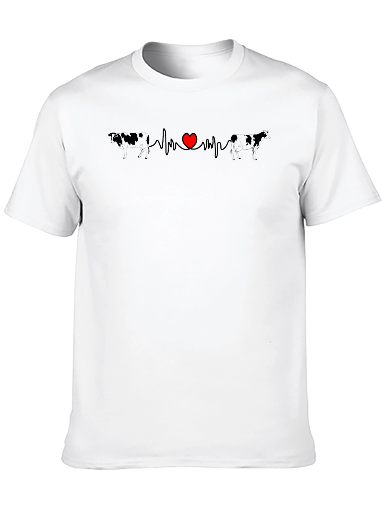 Cow Heartbeat T-Shirt: Love Dairy Farms
