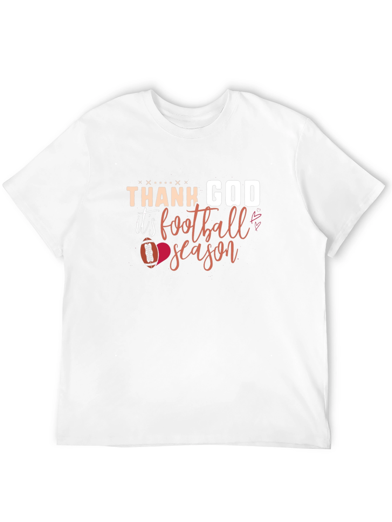 Thank God Its Football Season Black T-Shirt