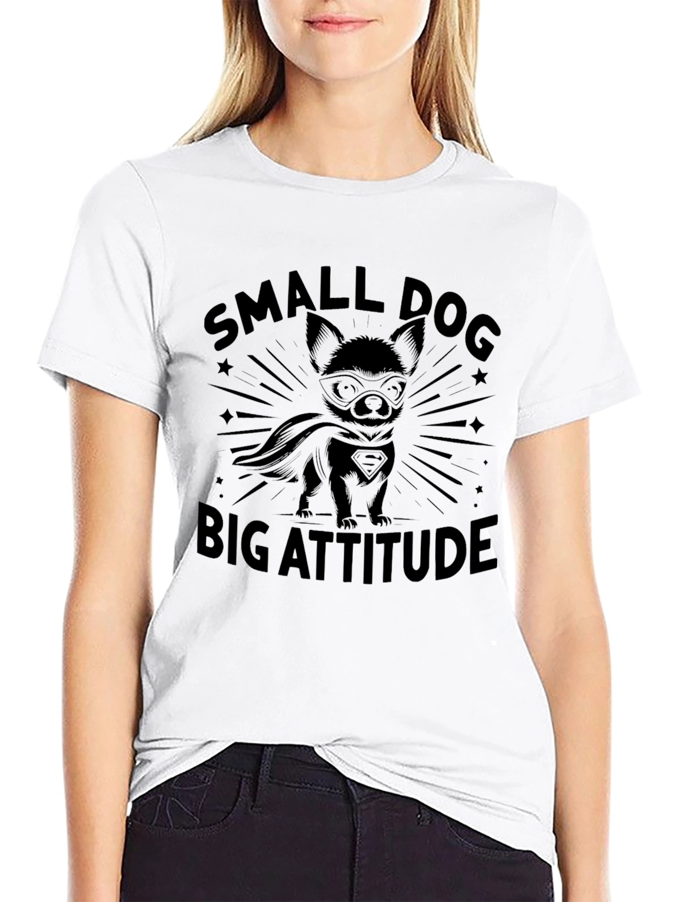Small Dog Big Attitude Graphic Tee
