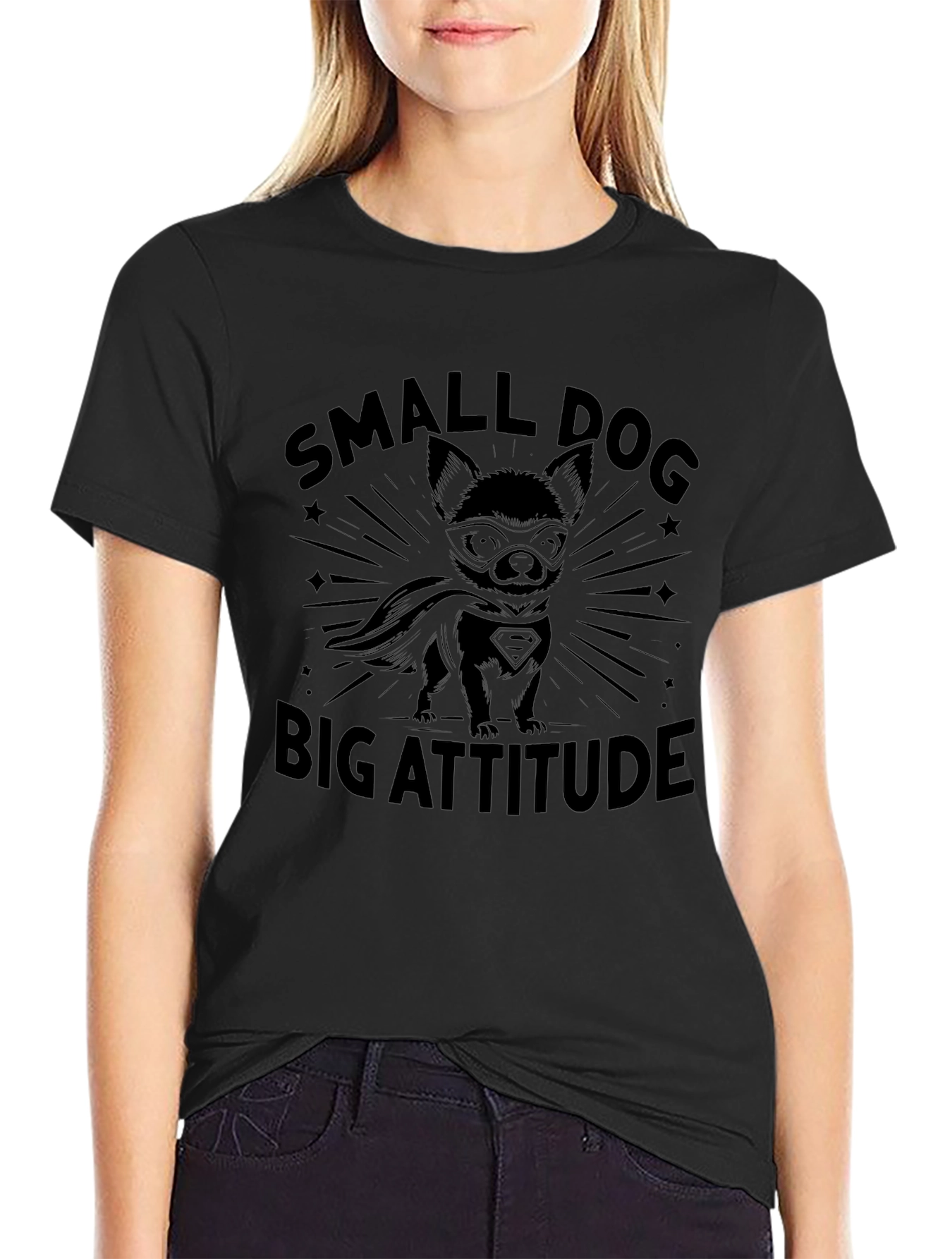 Small Dog Big Attitude Graphic Tee