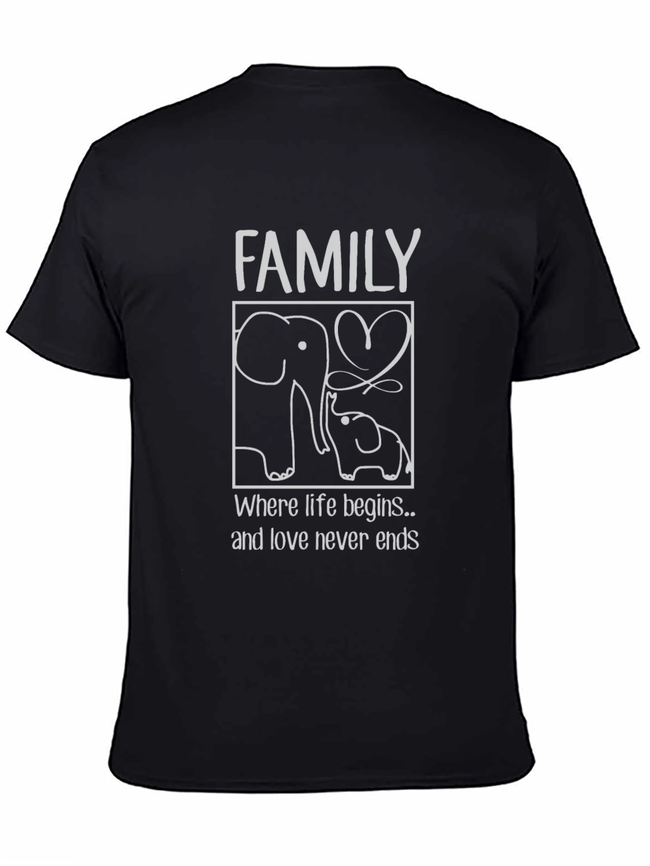 Elephant Family Love T-Shirt