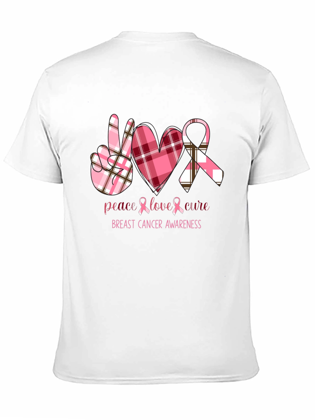 Breast Cancer Awareness Tee - Peace Love Cure