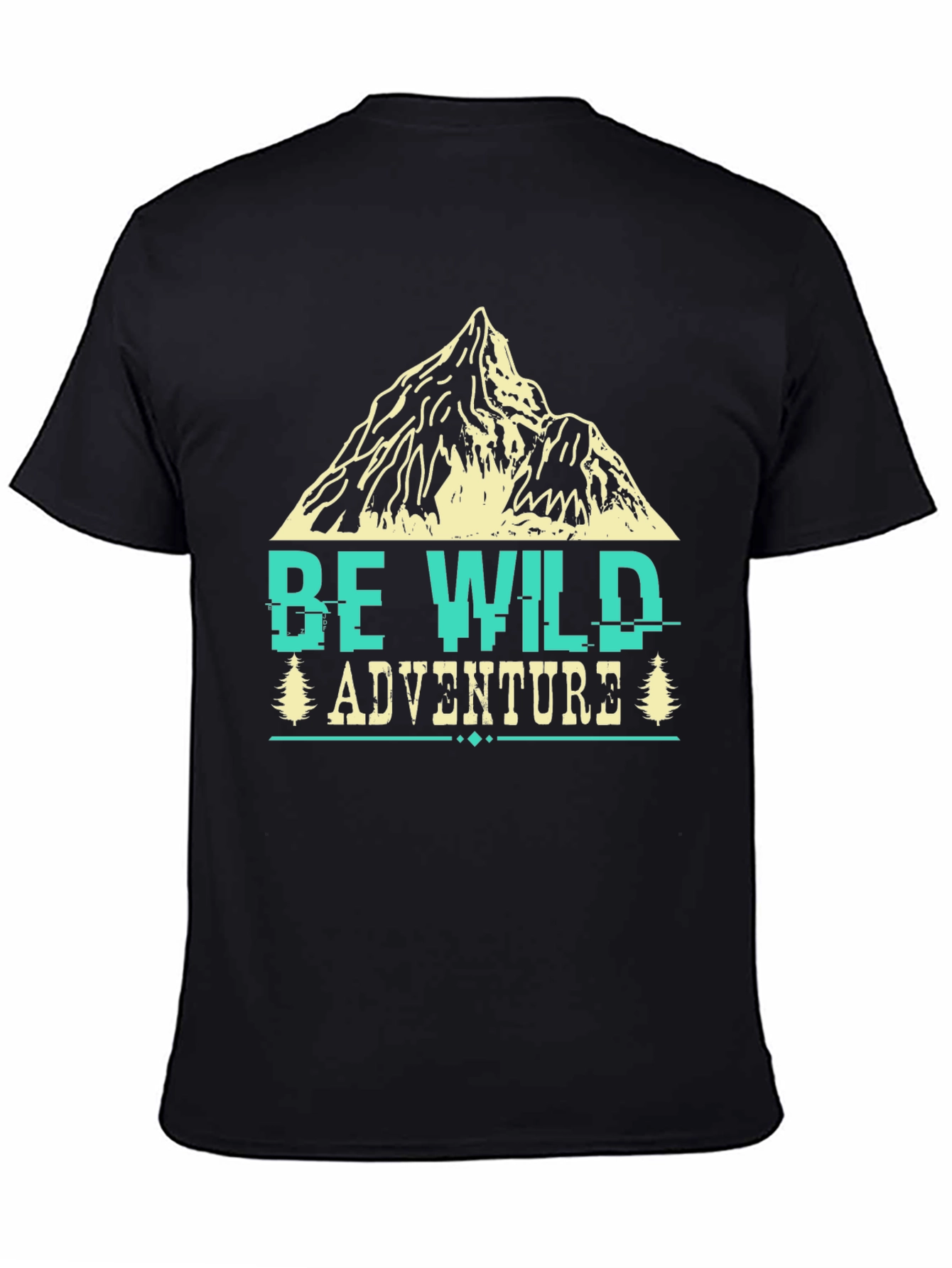 Be Wild Adventure Tee - Mountain Graphic