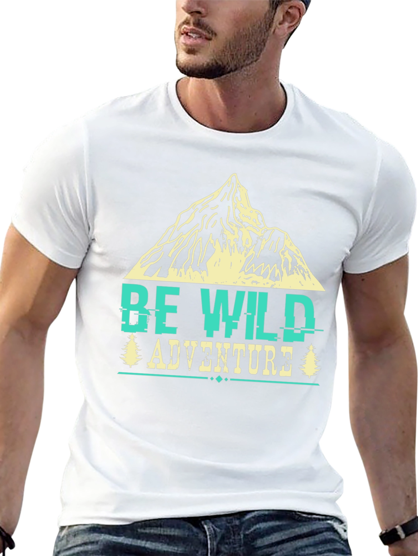 Be Wild Adventure Tee - Mountain Graphic