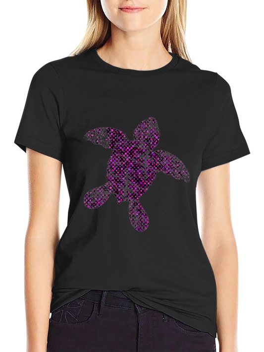 Sea Turtle Graphic Tee - Black