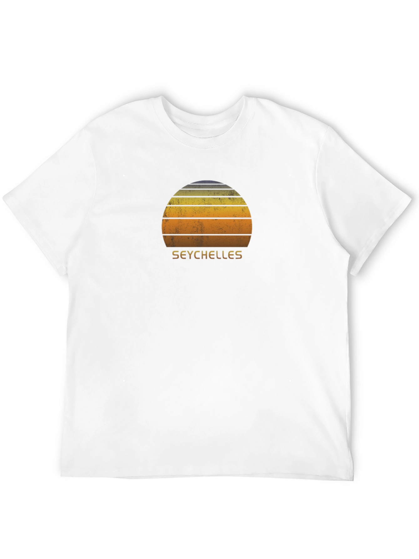 Seychelles Sunset Graphic Tee - Retro Vacation T-Shirt