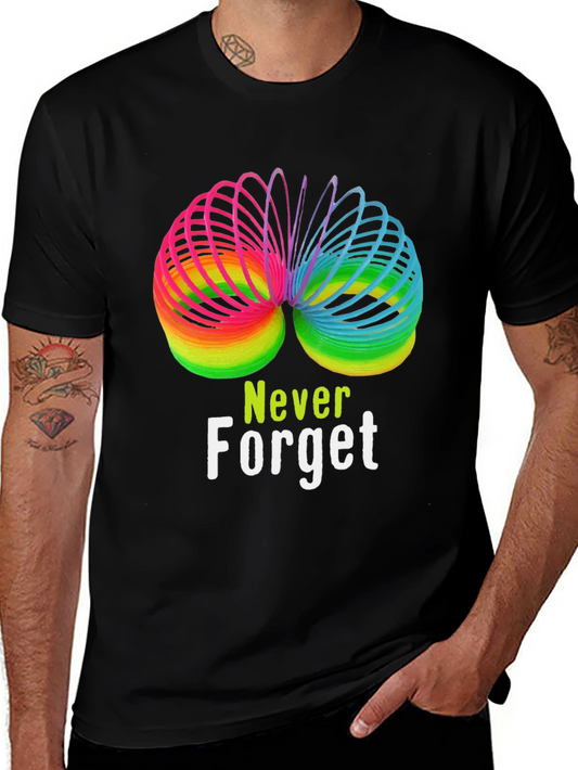 Rainbow Slinky Never Forget T-Shirt