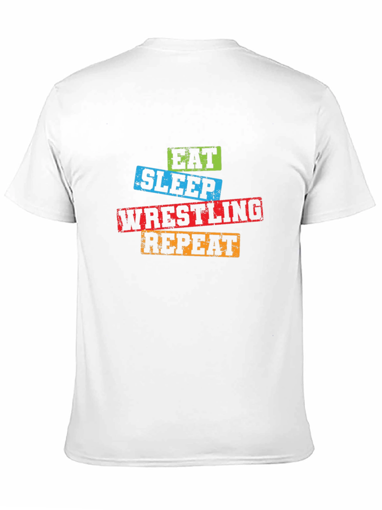 Eat Sleep Wrestling Repeat Graphic Tee
