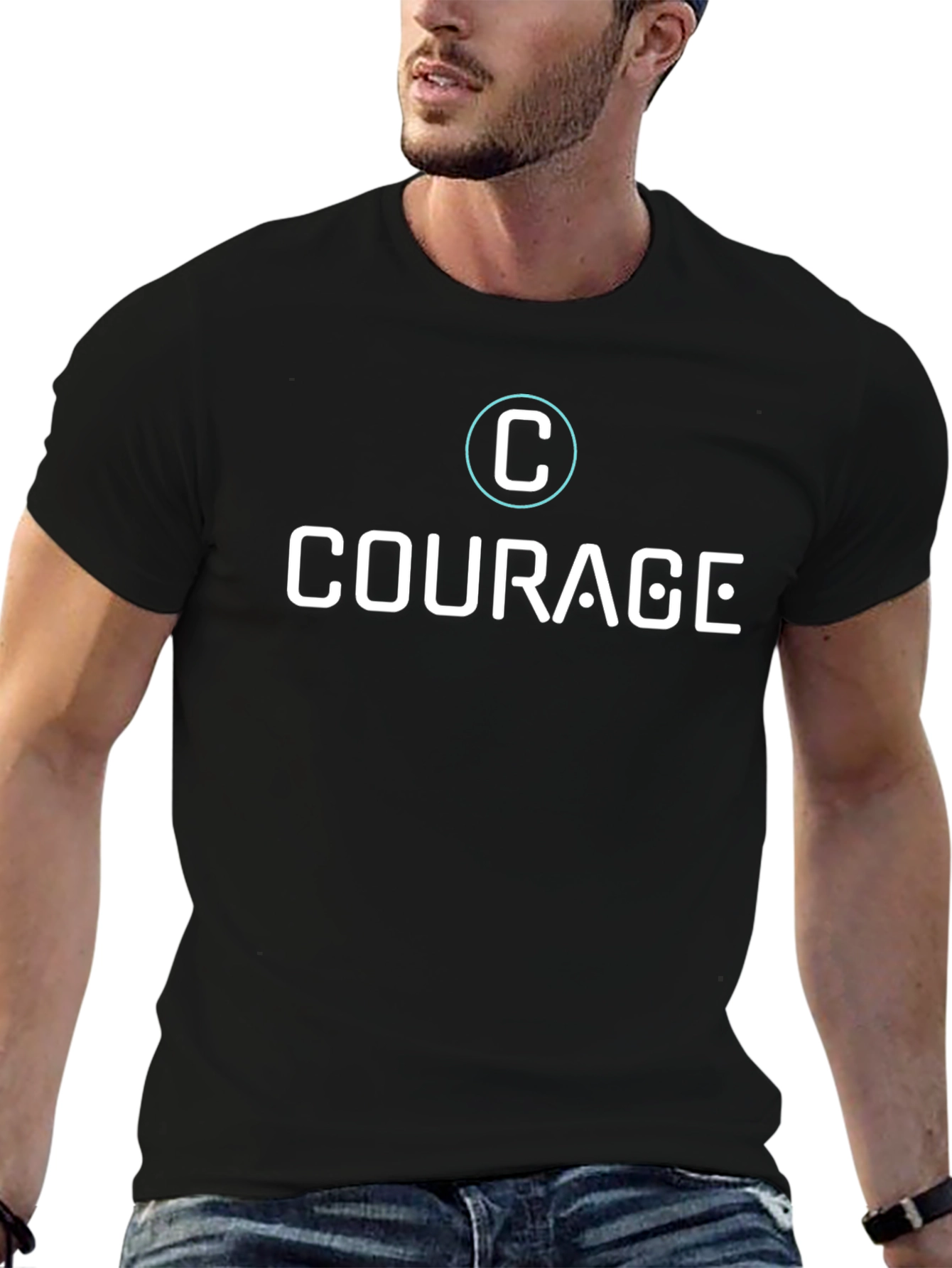 Courage Graphic Tee - Mens Short Sleeve Shirt