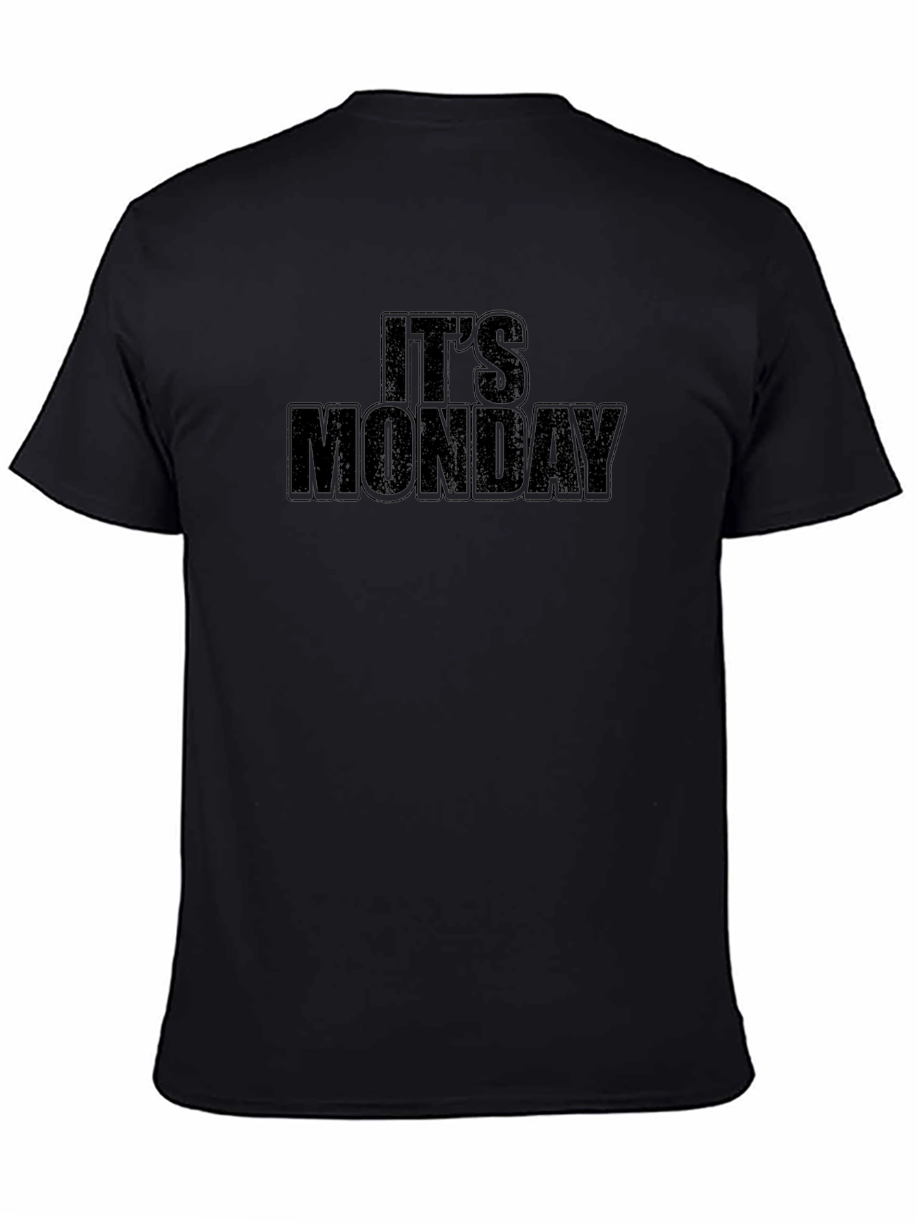 Its Monday Graphic Tee - Black Casual T-Shirt