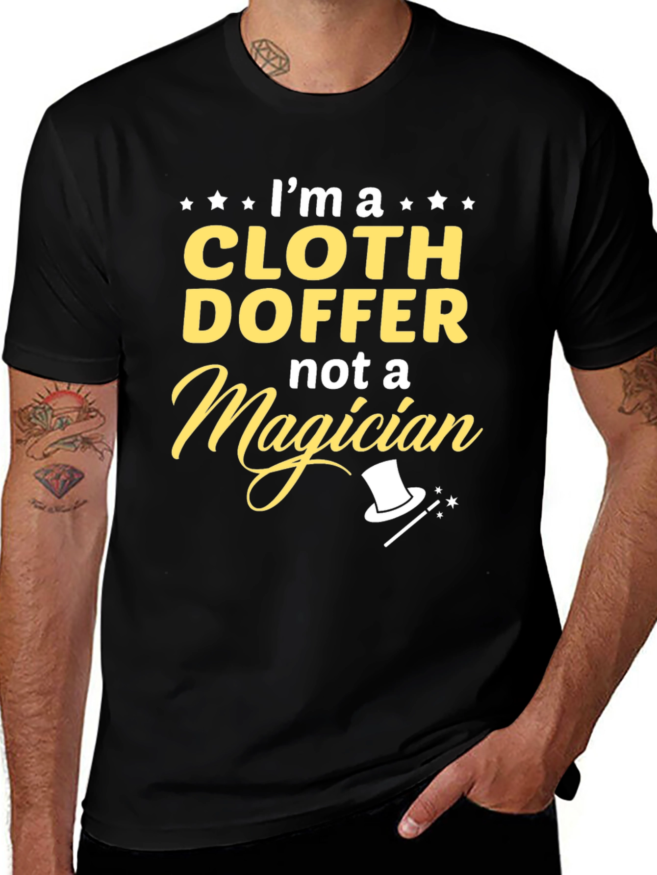 Cloth Doffer T-Shirt - Funny Profession Tee