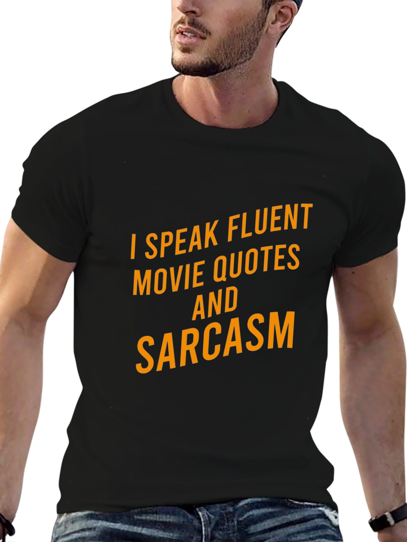 Funny Movie Quotes & Sarcasm Black T-Shirt