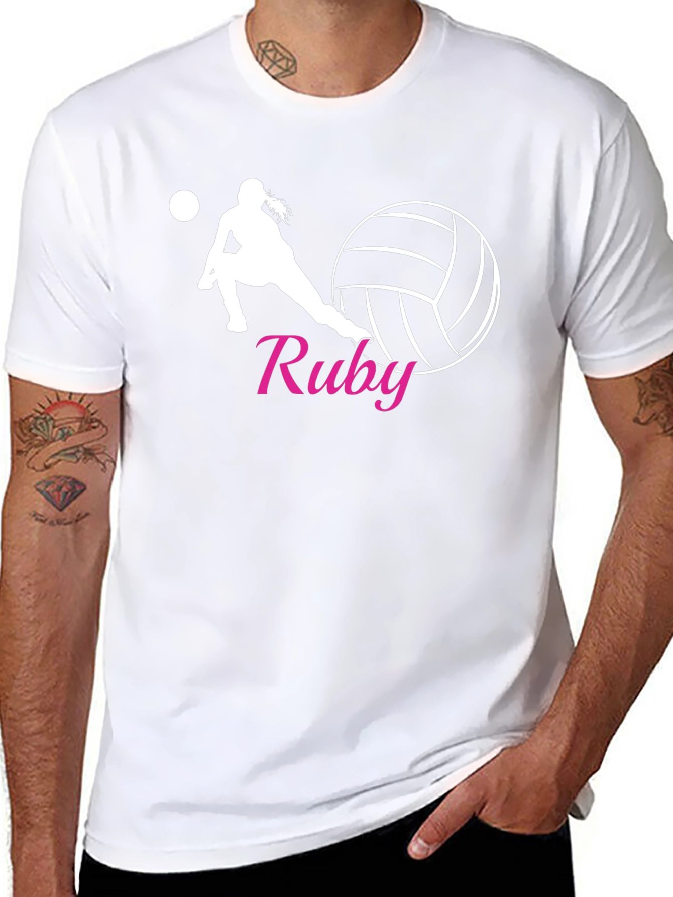 Volleyball Player Personalized T-Shirt