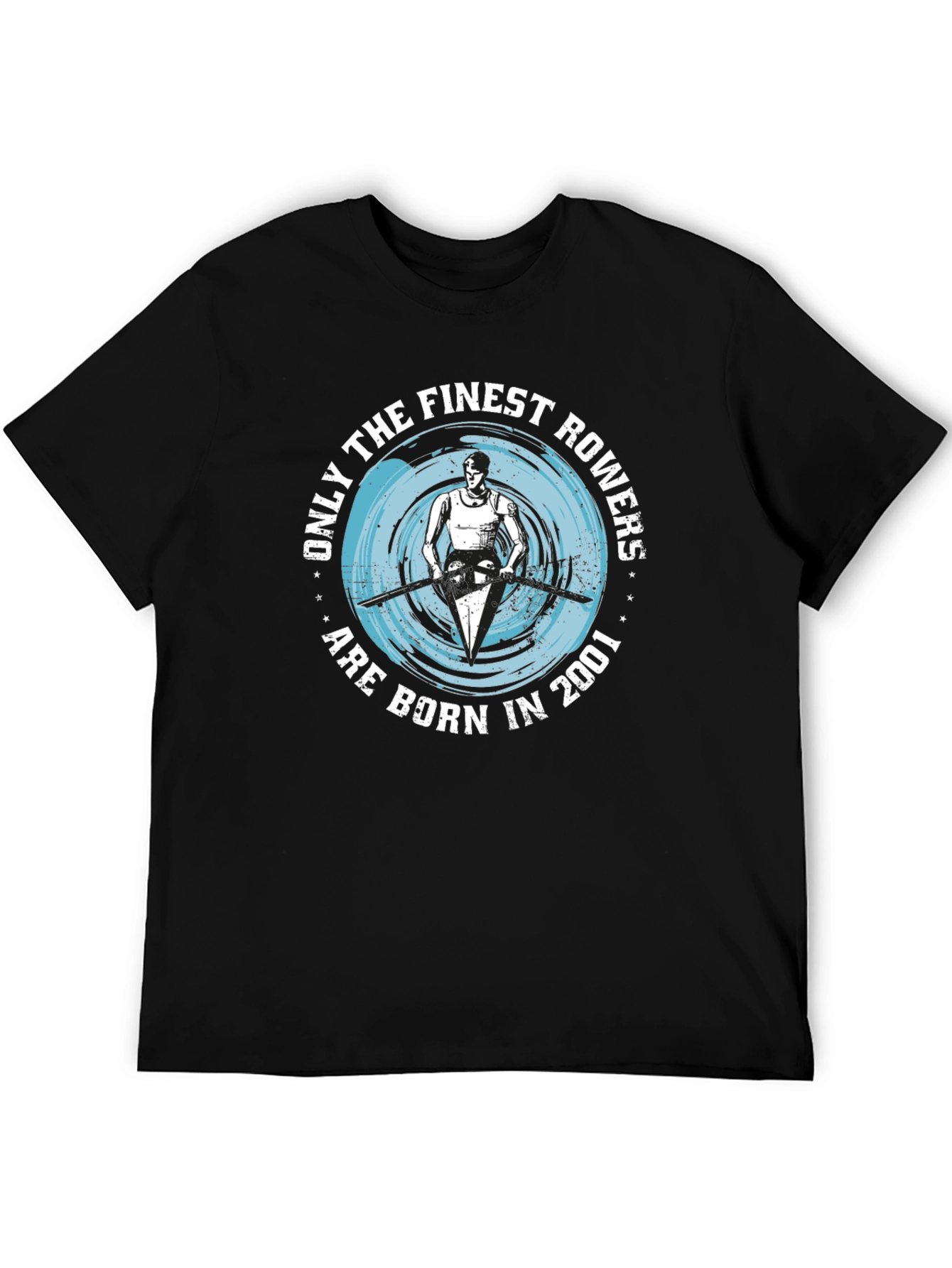 Finest Rowers Born in 2001 Black T-Shirt