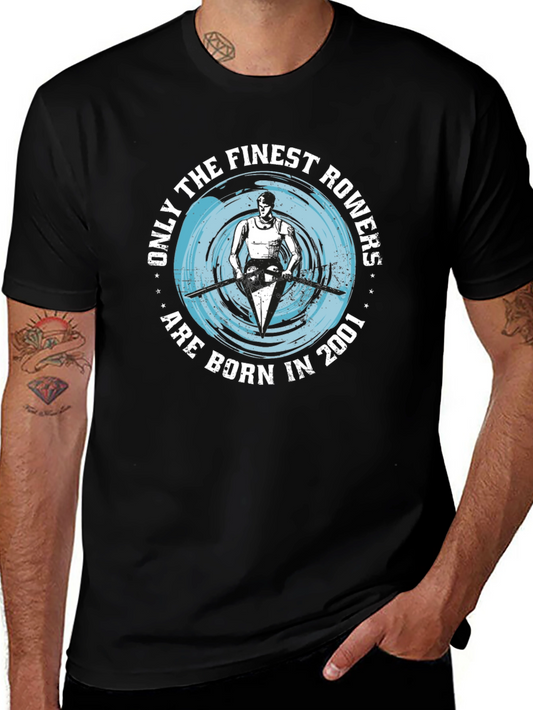 Finest Rowers Born in 2001 Black T-Shirt