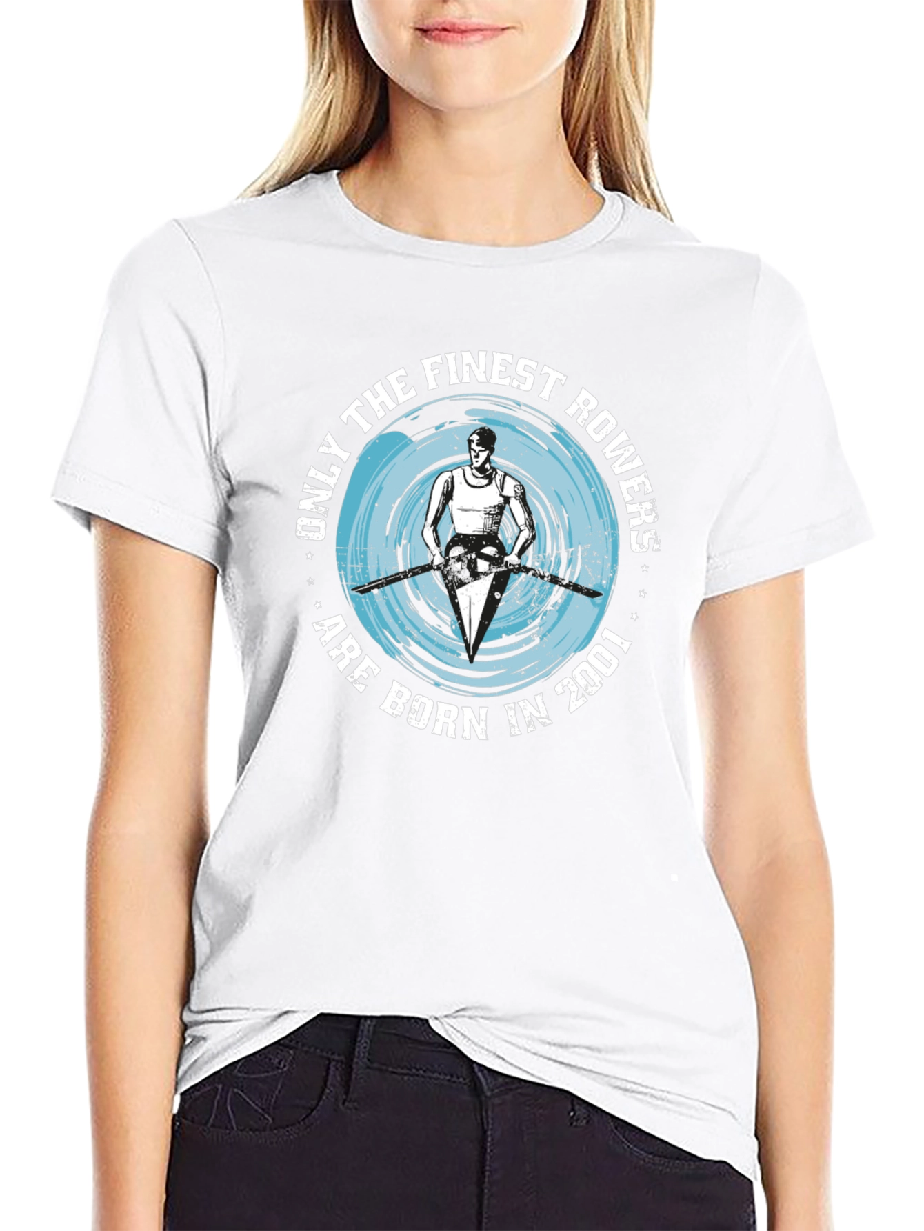 Finest Rowers Born in 2001 Black T-Shirt
