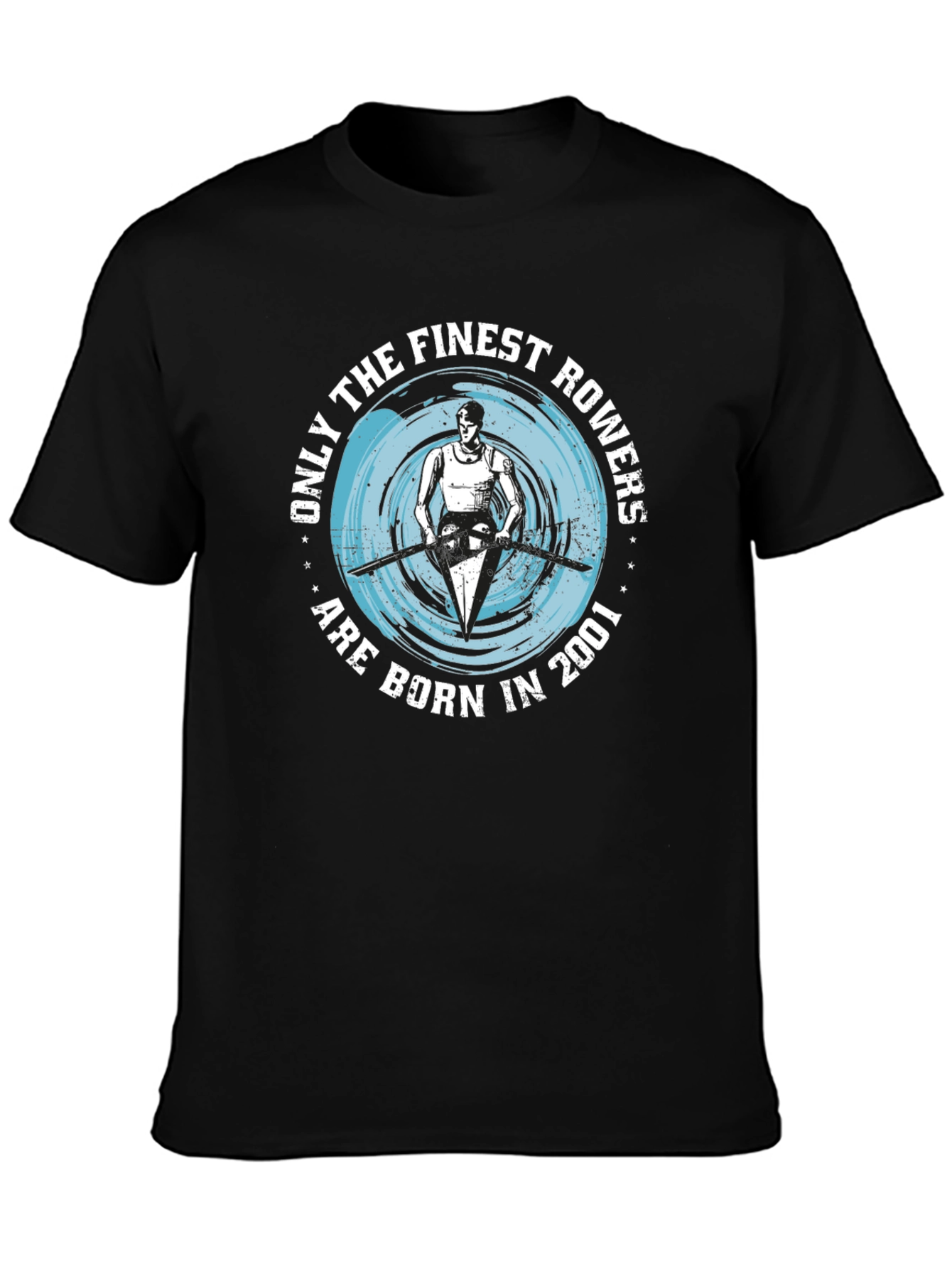 Finest Rowers Born in 2001 Black T-Shirt