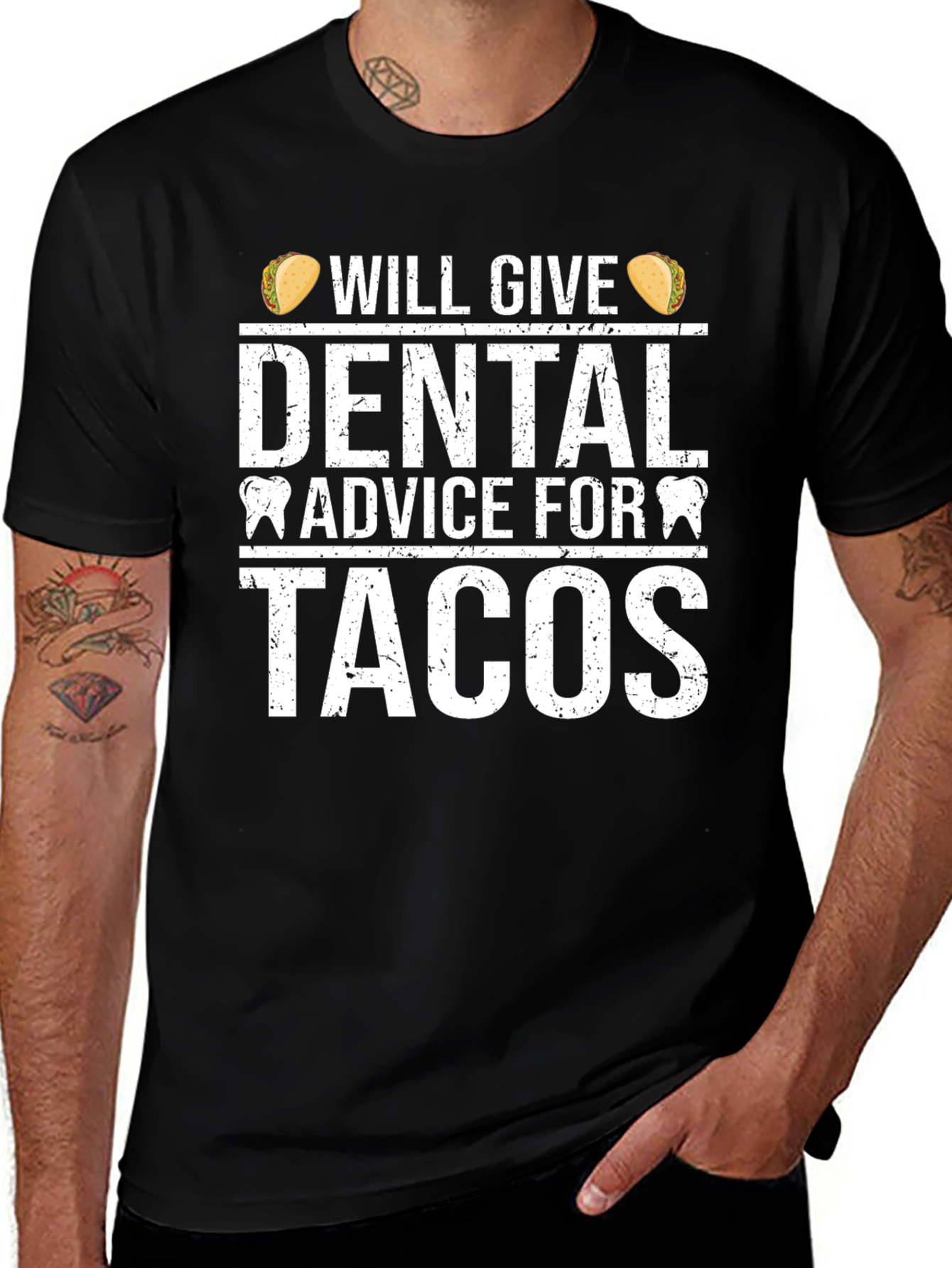 Dental Advice For Tacos Graphic T-Shirt