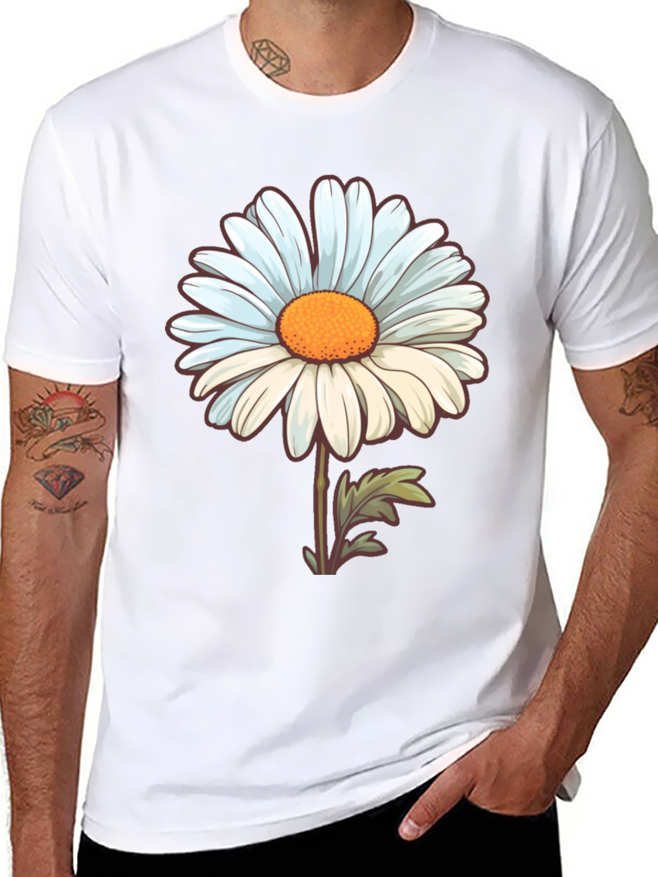 Daisy Flower Graphic T-Shirt