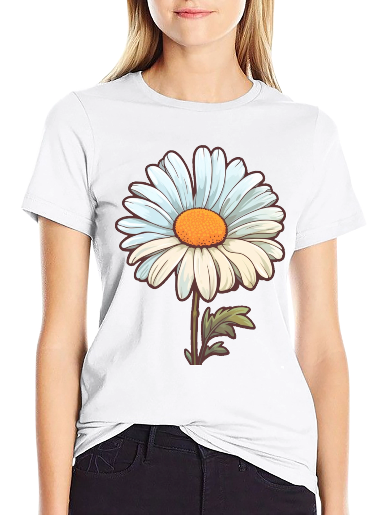 Daisy Flower Graphic T-Shirt