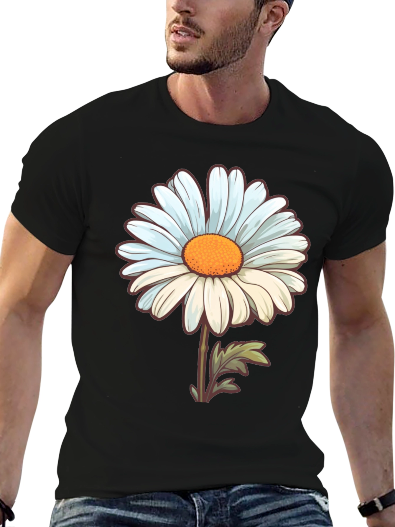 Daisy Flower Graphic T-Shirt