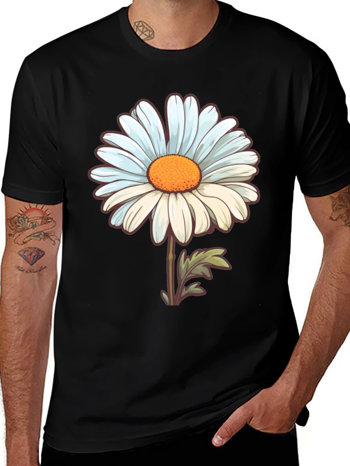 Daisy Flower Graphic T-Shirt