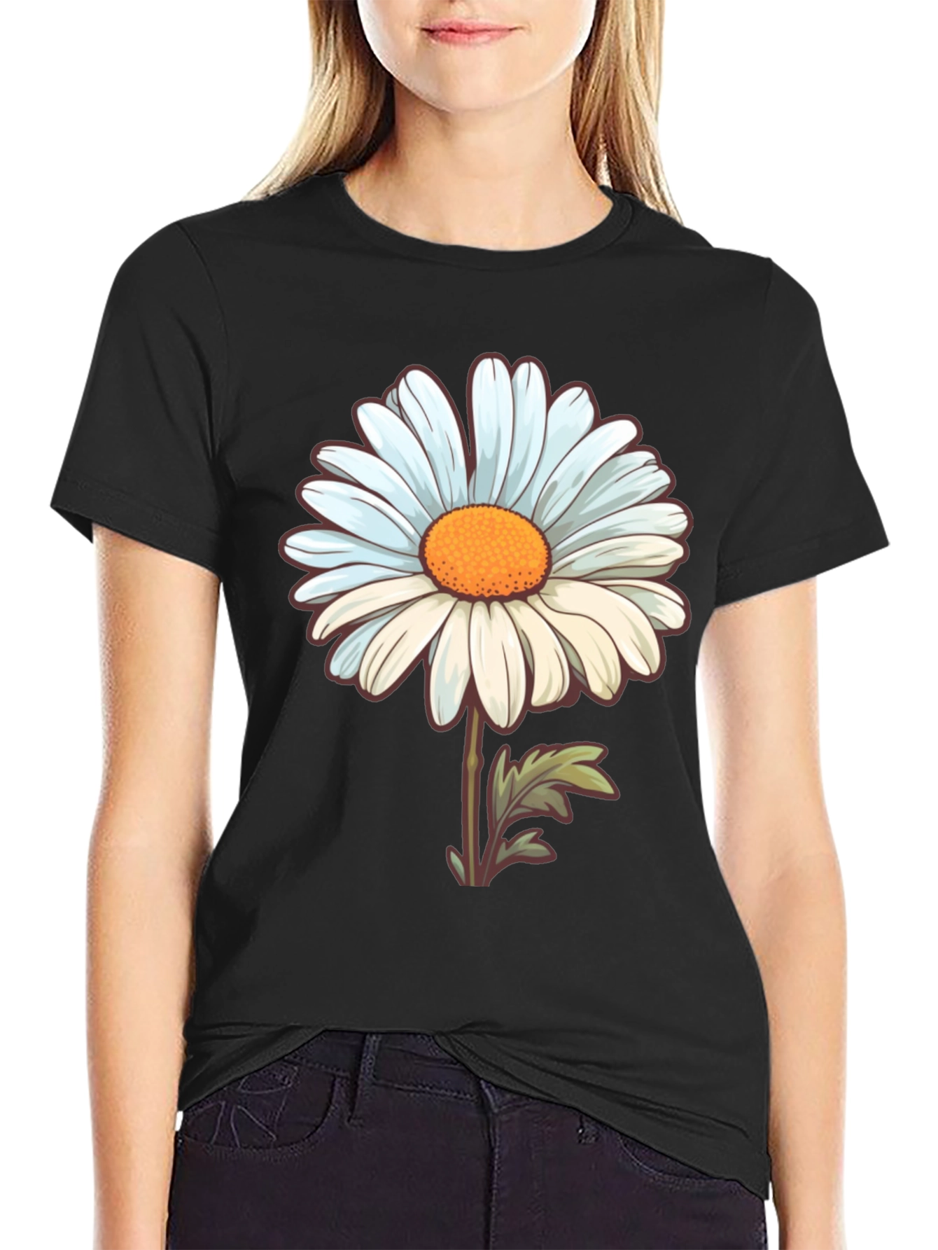 Daisy Flower Graphic T-Shirt